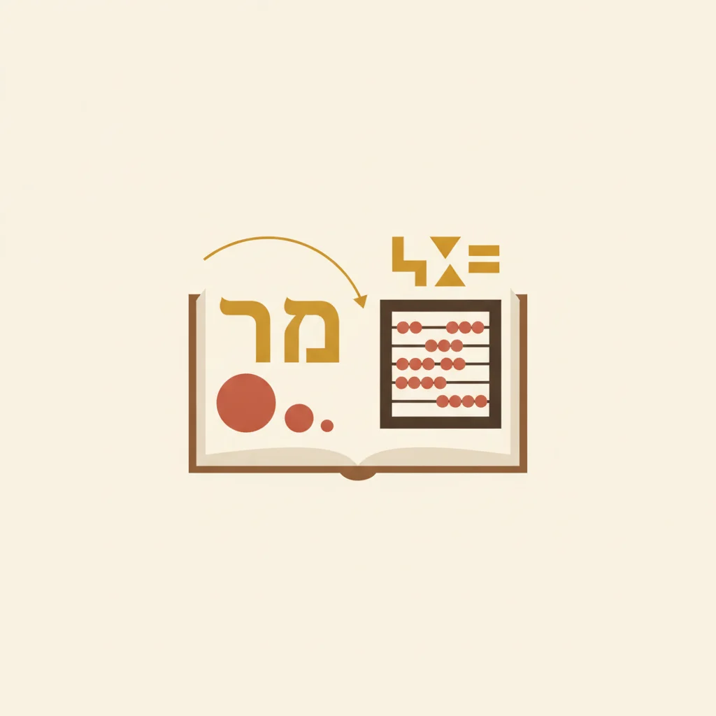 תרגול המרת מספרים לאותיות בגימטריה
